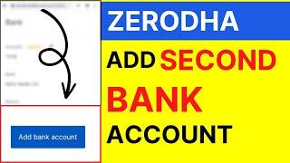 How to Add Bank Account in Zerodha | Zerodha Bank Adding Process