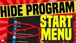 How to Remove Programs From Start Menu on Windows 10