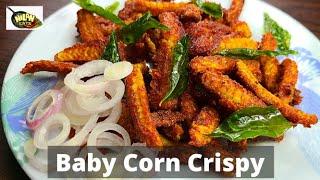 crispy baby corn 65 recipe nilan eats | veg starter baby corn 65 recipe | baby corn crispy recipe