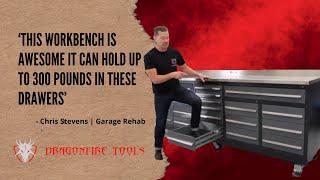 20 Drawer Stainless Steel Workbench review from Chris Stephens, host of Garage Rehab