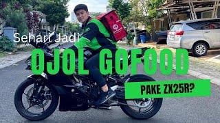 Sehari Jadi Ojol Grabfood Pakai Ninja ZX25R | Berapa Penghasilan Ojol Gojek Grabbike Selama 6 Jam?