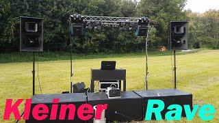 Spontaner Rave mit 3 Doppel 18" | PA Anlagen Aufbau auf dem Feld | T24N | FP10 | Aggregat | Bass Pur