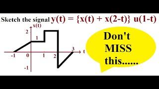 Q1. c. How to sketch the given signal? | EnggClasses