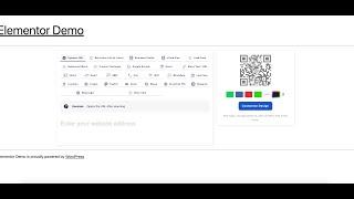 Add the home page QR code generator to your wordpress website with elementor