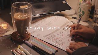 STUDY WITH ME 3hrs ‧˚*･ exam edition (50/10 pomodoro)