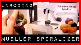 Müeller Spiral Pro 4 Blade Vegetable Spiralizer | Unboxing