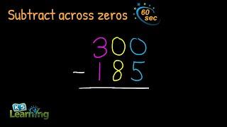 Subtracting Across Zeros | Explained