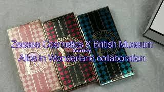 Zeesea cosmetic X British museum Alice in Wonderland palettes. No swatches. Collectors Haul!