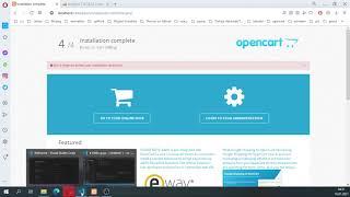 How to Install OpenCart Version 3.0.3.6 free E-commerce php script on Windows 10, Xammp in 4 minutes