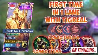 FIRST TIME IN 1 LANE WITH TIGREAL - BEST BUILD TERIZLA 2025