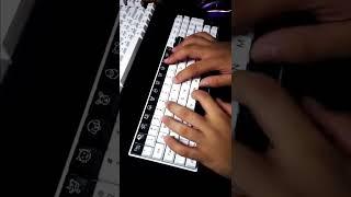 Rk100 / Akko Jelly Black (L) / Jwick black on keys with stabs / Akko WOB SAL Double shot ABS Keycaps