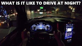 New Ram 1500 Limited Nighttime POV Drive: Lights, Fuel Economy, And More!