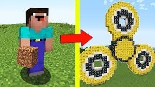 НУБ ПРОТИВ СПИННЕР ИЗ ЛАКИ БЛОКОВ В МАЙНКРАФТ 2 ! КАК СДЕЛАТЬ СПИННЕР В MINECRAFT ! FIDGET SPINNER