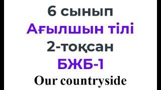 6 сынып Ағылшын тілі 2-тоқсан БЖБ - 1 Our countryside