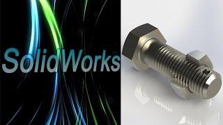 SolidWorks. Построение резьбы. (Урок 13) / Уроки SolidWorks