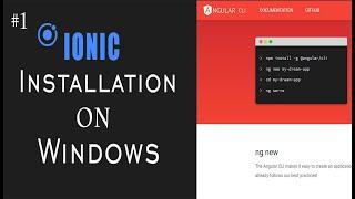 Install ionic to windows 10