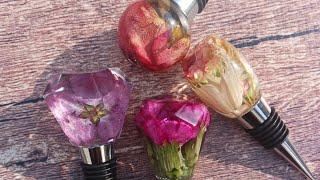 First time making epoxy resin wine bottle stoppers with Let's Resin #diy #resin #tutorial #epoxy