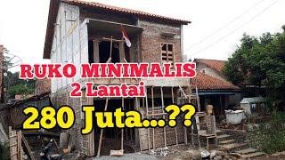 RUMAH TOKO 2 LANTAI MINIMALIS  280 JUTA MAHAL GA SIH..!! #rukominimalis #ruko2lantai