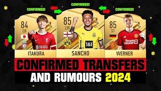 FIFA 24 | NEW CONFIRMED TRANSFERS & RUMOURS!  ft. Sancho, Itakura, Werner... etc