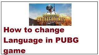 How to Change Language in PUBG Game