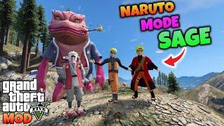 JIRAIYA MELATIH NARUTO JADI MODE SAGE - GTA 5 MOD NARUTO