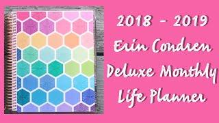 New Erin Condren Monthly Deluxe Planner | 2018-2019