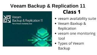 Veeam Backup and Replication 11 Introduction Full Training Series in english