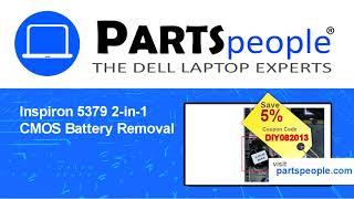 Dell Inspiron 13-5379 (P69G001) CMOS Battery How-To Video Tutorial
