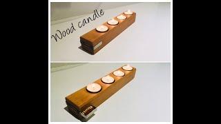 Wood candle DIY