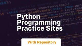 python programming practice sites