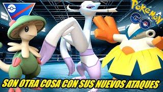 ¡PALMEO + GIRO VIL! LOS NUEVOS ATAQUES de MIENSHAO, BRELOOM y HARIYAMA en LIGA SUPER - GBL - Go PvP