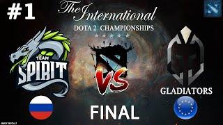 СПИРИТ В ФИНАЛЕ ИНТА! | Spirit vs Gladiators #1 (BO5) GRAND FINAL | The International 2023
