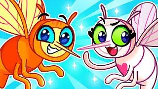 Go Away Mosquito 🪰 Don't Be Scared Bugs  Kids Educational Cartoon by Purr-Purr Stories