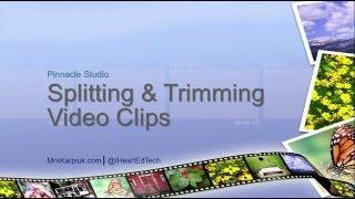 Splitting & Trimming Clips in Pinnacle Studio