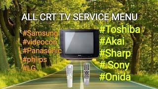 All crt tv ka service menu kaise khole |how to open crt tv service menu