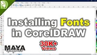How to Install fonts in coreldraw | How to install fonts | How to uninstall fonts