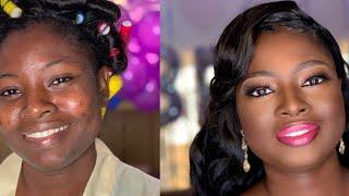 GHANAIAN TRADITIONAL BRIDE |MAKEUP TUTORIAL