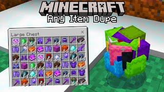 Easiest & Fastest Any Item Duplication Glitch in Survival Minecraft!