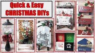  7 QUICK EASY CHRISTMAS DIYS | DOLLAR TREE DIY | BUDGET DIYS | FARMHOUSE DIY | CRAFT SHOW RECAP 