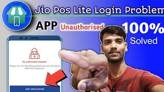 Jio Pos Lite Un Authorised Request Problem Slove / Trun Off The Debug Mode