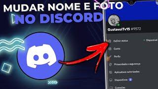 COMO MUDAR O NOME E A FOTO NO DISCORD PELO CELULAR - 2023 Atualizado