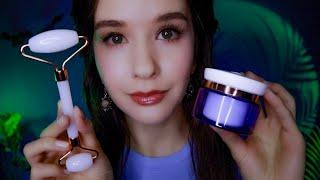 ASMR Skin Care Face Massage Очищение Лица и Массаж Роллером гуаша. Fast. Personal attention