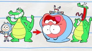 Origin Of BIG HEAD! | (NEW) Boy & Dragon | Cartoons For Kids | Wildbrain Toons