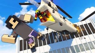 Helicopter Rescue Ends in HUGE Crash - Teardown Mods Gameplay