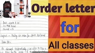 How to write order letter -order letter Examples -formal letter writing skills #sheena zone