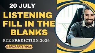 PTE LISTENING FILL IN THE BLANKS | FILL IN THE BLANKS 2024