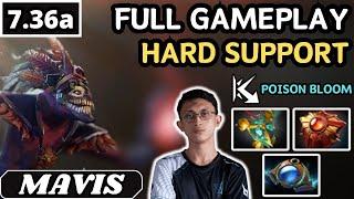 7.36a - Mavis DAZZLE Hard Support Gameplay - Dota 2 Full Match Gameplay