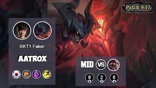 SKT1 FAKER Aatrox MID VS Kled | LOL | S9 KR Challenger - Full Gameplay