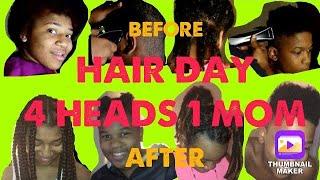 #howtodohair #momscolortoo #singlemomvlog Did we finish in time?