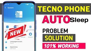 Tecno Phone Auto Sleep Problem | Screen Off Problem Tecno | Tecno Phone Screen Off Time Setting